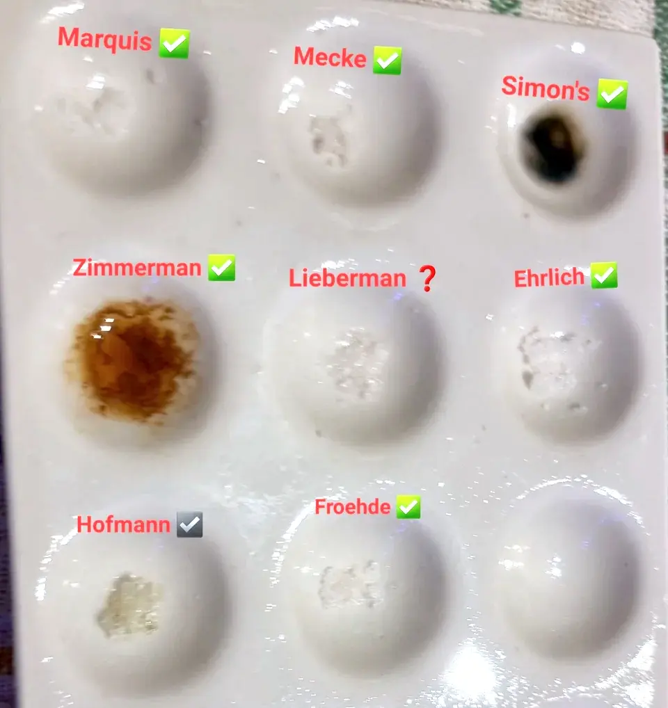 4-MMC reagent test kit results (source:Reddit)