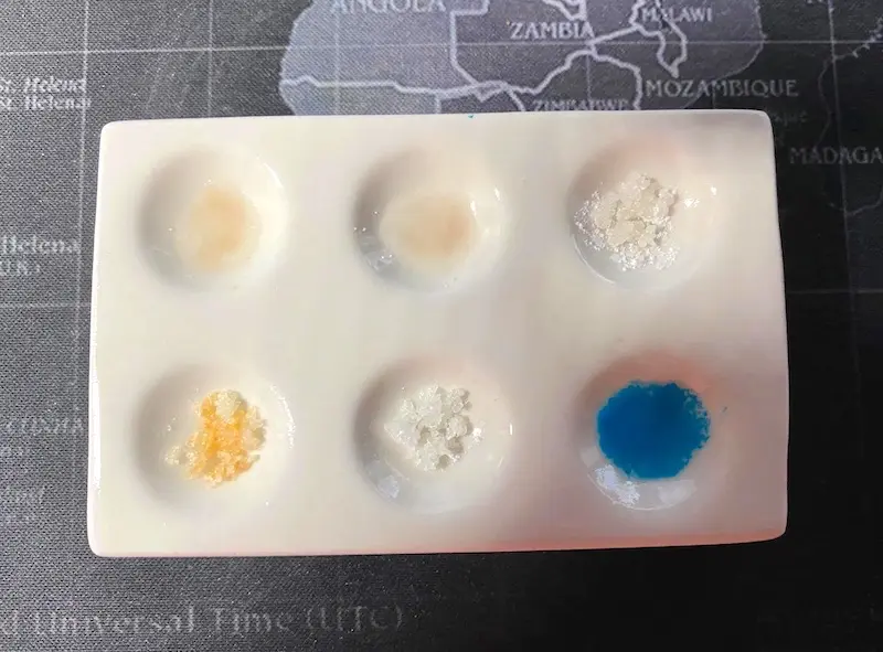 Cocaine reagent test kit results (surce: Reddit)